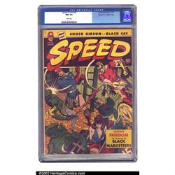 Speed Comics #29 Mile High pedigree (Harvey, 1943) CGC NM 9.4 White pages. This bright, clean, co...