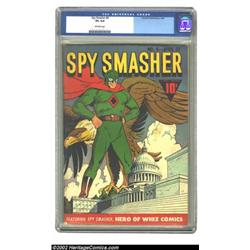 Spy Smasher #4 (Fawcett, 1942) CGC VG 4.0 Off-white pages. This patriotic Fawcett features one of...