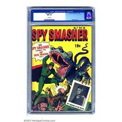 Spy Smasher #7 (Fawcett, 1942) CGC NM 9.4 White pages. It's not noted as a pedigree, but you'd ne...