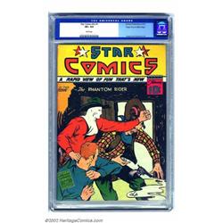 Star Comics Vol. 2, #1 Mile High pedigree (Centaur, 1939) CGC VF+ 8.5 White pages. The Phantom Ri...