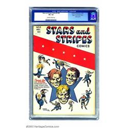 Stars and Stripes Comics #5 (#6) Mile High pedigree (Centaur, 1941) CGC VF+ 8.5 Off-white to whit...