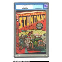Stuntman Comics #2 (Harvey, 1946) CGC NM- 9.2 Off-white to white pages. Simon and Kirby spread th...