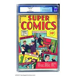 Super Comics #1 (Dell, 1938) CGC VF+ 8.5 Off-white pages. Gerber, in his The Photo-Journal Guide...