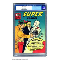 Super Comics #37 Rockford pedigree (Dell, 1941) CGC VF+ 8.5 Cream to off-white pages. Newspaper f...