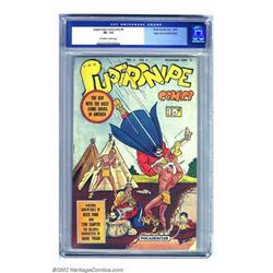 Supersnipe Comics Vol. 2, #6 Mile High pedigree (Street & Smith, 1944) CGC VF- 7.5 Off-white to w...