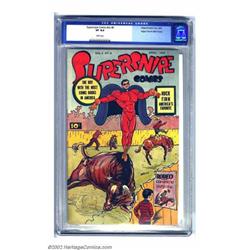 Supersnipe Comics Vol. 2, #8 Mile High pedigree (Street & Smith, 1945) CGC VF 8.0 White pages. Wh...