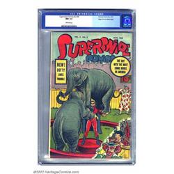 Supersnipe Comics Vol. 2, #9 Mile High pedigree (Street & Smith, 1945) CGC NM 9.4 Off-white pages...