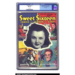 Sweet Sixteen #1 Mile High pedigree (Parents' Magazine Institute, 1946) CGC NM 9.4 White pages. W...