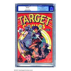 Target Comics #1 Rockford pedigree (Novelty Press, 1940) CGC FN 6.0 Cream to off-white pages. Bil...