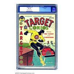 Target Comics #12 Rockford pedigree (Novelty Press, 1941) CGC FN+ 6.5 Cream to off-white pages. M...