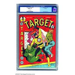 Target Comics #21 Rockford pedigree (Novelty Press, 1941) CGC FN/VF 7.0 Off-white pages. This cop...