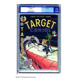 Target Comics #23 Rockford pedigree (Novelty Press, 1942) CGC VF 8.0 Cream to off-white pages. A...