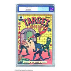 Target Comics #24 Rockford pedigree (Novelty Press, 1942) CGC VF+ 8.5 Cream to off-white pages. A...