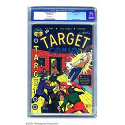Target Comics #26 Rockford pedigree (Novelty Press, 1942) CGC VF/NM 9.0 Off-white pages. The titl...