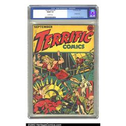 Terrific Comics #5 (Continental Magazines, 1944) CGC FN/VF 7.0 Off-white pages. Right behind Susp...