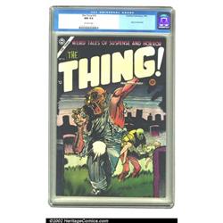 The Thing! #16 (Charlton, 1954) CGC NM 9.4 Off-white pages. Zombies are taking over the graveyard...