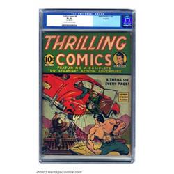 Thrilling Comics #4 Rockford pedigree (Better Publications, 1940) CGC GD+ 2.5 Cream to off-white...
