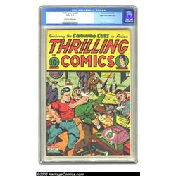 Thrilling Comics #48 Mile High pedigree (Better Publications, 1945) CGC NM- 9.2 Off-white to whit...