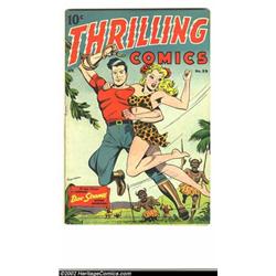 Thrilling Comics #59 (Better Publications, 1947) Condition: FN/VF.  Schomburg may have done some...