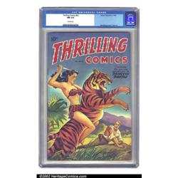 Thrilling Comics #62 (Better Publications, 1947) CGC NM 9.4 Cream pages. A classic airbrush cover...