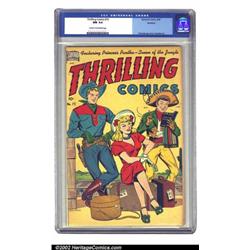 Thrilling Comics #72 Rockford pedigree (Better Publications, 1949) CGC NM 9.4 Cream to off-white...