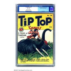 Tip Top Comics #39 Mile High pedigree (United Features Syndicate, 1939) CGC VF- 7.5 Off-white to...
