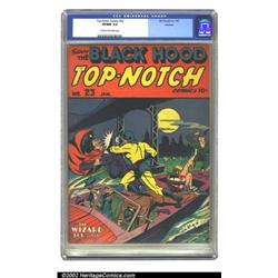 Top-Notch Comics #23 Rockford pedigree (MLJ, 1942) CGC VF/NM 9.0 Cream to off-white pages. This i...