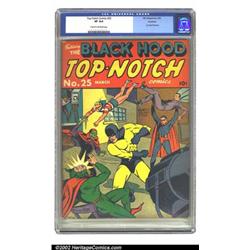 Top-Notch Comics #25 Rockford pedigree (MLJ, 1942) CGC VF 8.0 Cream to off-white pages. This issu...