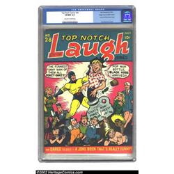Top-Notch Comics #28 Mile High pedigree (MLJ, 1942) CGC VF/NM 9.0 Off-white to white pages. Fans...