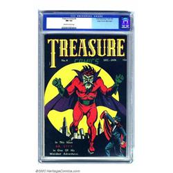 Treasure Comics #4 Mile High pedigree (Prize, 1945) CGC NM 9.4 Off-white to white pages. The Unkn...