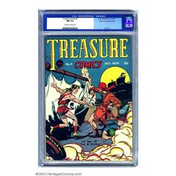 Treasure Comics #9 Mile High pedigree (Prize, 1946) CGC NM 9.4 Off-white to white pages. High sea...