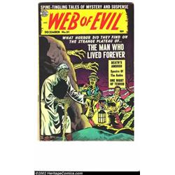 Web of Evil #21 (Quality, 1954) Condition: FN/VF. Here is a beautifully glossy pre-Code horror co...