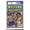 Image 1 : Western Hearts #1 Mile High pedigree (Standard, 1949) CGC NM 9.4 White pages. Just a bit on the e...