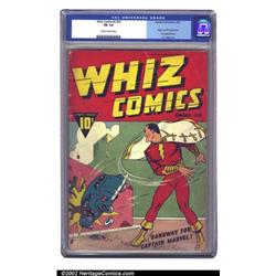 Whiz Comics #1 (Fawcett, 1940) CGC FR 1.0 Slightly brittle pages. One of the Top 10 Golden Age bo...