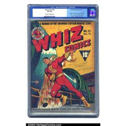 Whiz Comics #25 (Fawcett, 1941) CGC VG 4.0 Cream to off-white pages. What a big book! Herein is t...