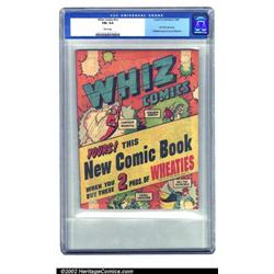 Whiz Comics #nn Wheaties giveaway (Fawcett, 1946) CGC FN+ 6.5 White pages. Overstreet notes that...