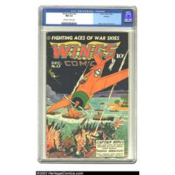 Wings Comics #52 Rockford pedigree (Fiction House, 1944) CGC NM 9.4 Off-white to white pages. Mus...