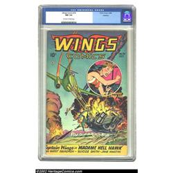 Wings Comics #74 Rockford pedigree (Fiction House, 1946) CGC NM 9.4 Off-white to white pages. To...