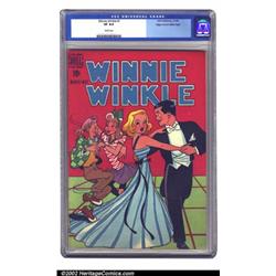 Winnie Winkle #1 Mile High pedigree (Dell, 1948) CGC VF 8.0 White pages. Striking colors, typical...