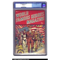 World Famous Heroes Magazine #1 Denver pedigree (Centaur, 1941) CGC VF/NM 9.0 Off-white pages. Th...