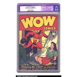 Wow Comics #nn (#1) Rockford pedigree (Fawcett, 1940) CGC Apparent VF 8.0 Slight (P) Cream to off...