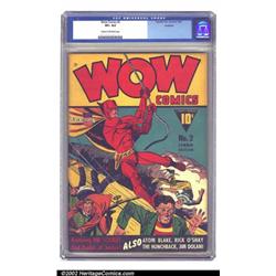 Wow Comics #2 Rockford pedigree (Fawcett, 1940) CGC VF+ 8.5 Cream to off-white pages. Simon and K...