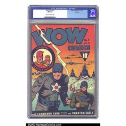 Wow Comics #7 Rockford pedigree (Fawcett, 1942) CGC NM 9.4 Cream to off-white pages. This gorgeou...