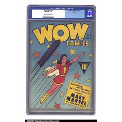 Wow Comics #12 Rockford pedigree (Fawcett, 1943) CGC VF/NM 9.0 Off-white to white pages. When all...