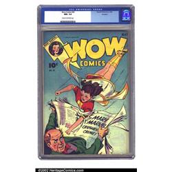 Wow Comics #25 Rockford pedigree (Fawcett, 1944) CGC NM+ 9.6 Cream to off-white pages. Once again...