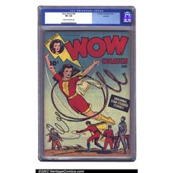 Wow Comics #26 Rockford pedigree (Fawcett, 1944) CGC VF+ 8.5 Cream to off-white pages. Mary Marve...