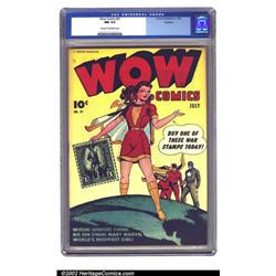 Wow Comics #27 Rockford pedigree (Fawcett, 1944) CGC NM 9.4 Cream to off-white pages. Once again...