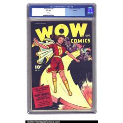 Wow Comics #29 Rockford pedigree (Fawcett, 1944) CGC VF+ 8.5 White pages. Mary Marvel blasts into...
