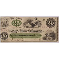 1862 25c City of New Orleans LA