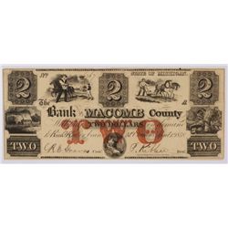 1858 $2 Bank of Macomb County MI